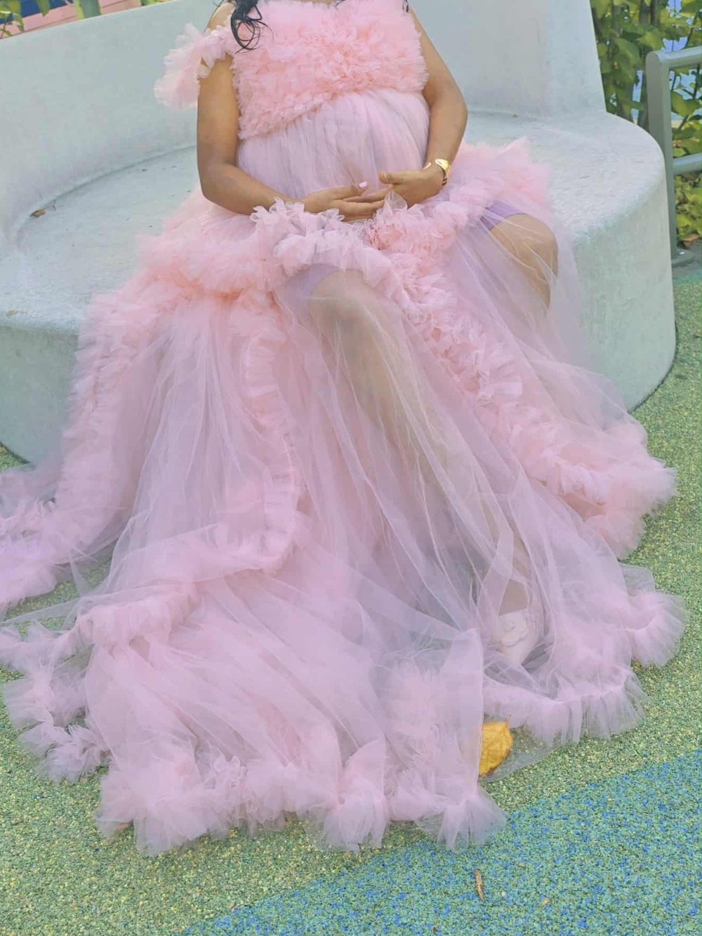Light Pink Satin-Look Fabric Piece